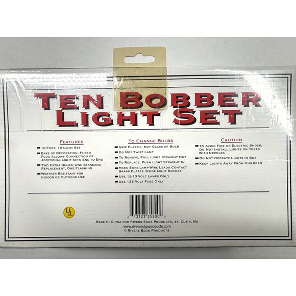 3 Rivers Edge Cowboy Boots Lights 10Ft Light Sets‎ LOT Fishing Texas Floats NIB - Picture 6 of 8